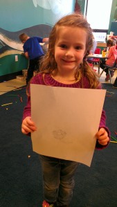 "Can you make sure to get a picture of this flower that I drew?"