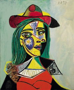 Picasso, "Woman in Hat and Fur Collar" (1937)
